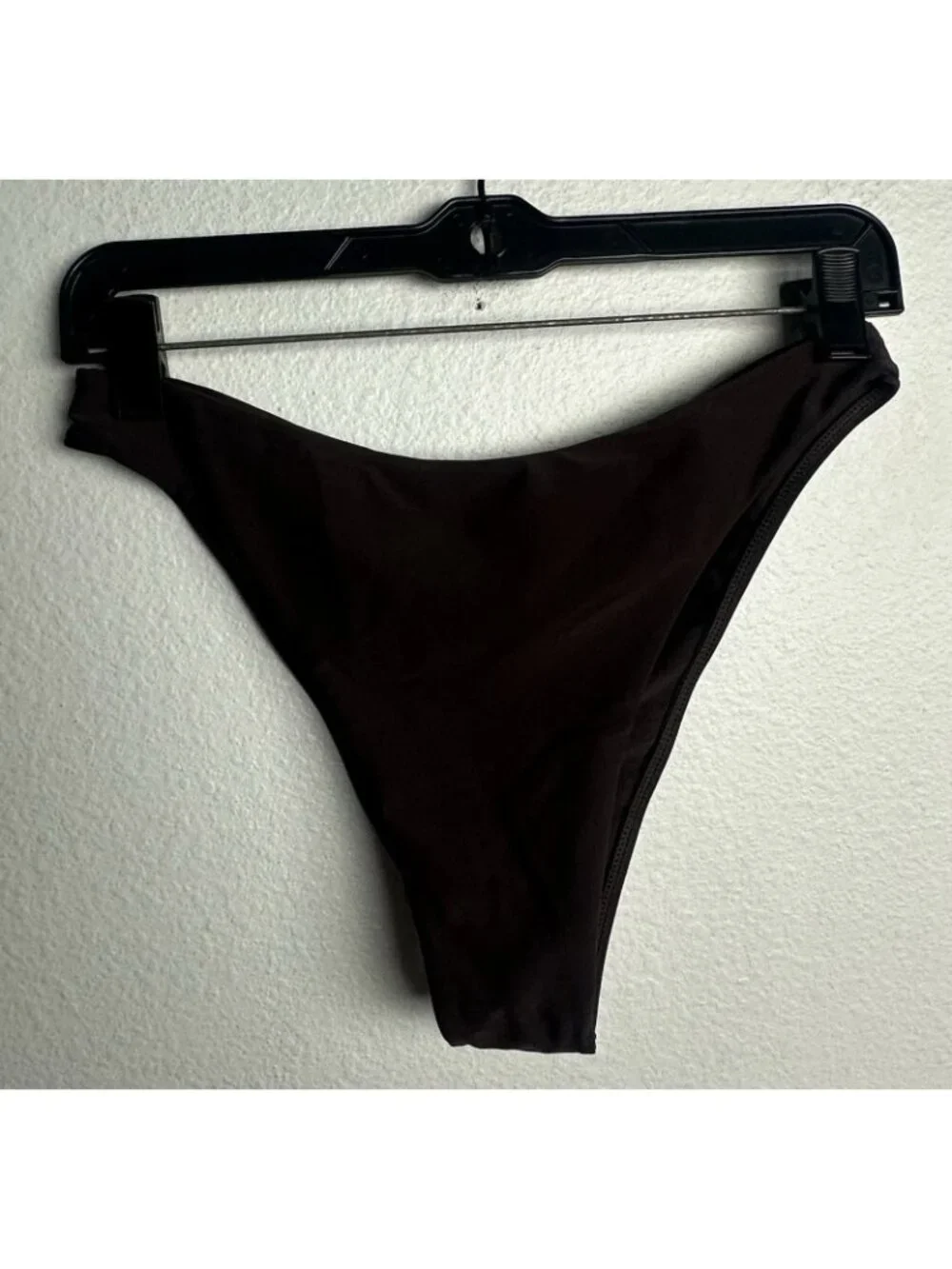 Nyud Swim Women Brown Bikini Bottoms Size Large L High Cut Cheeky Swimsuit NWOT